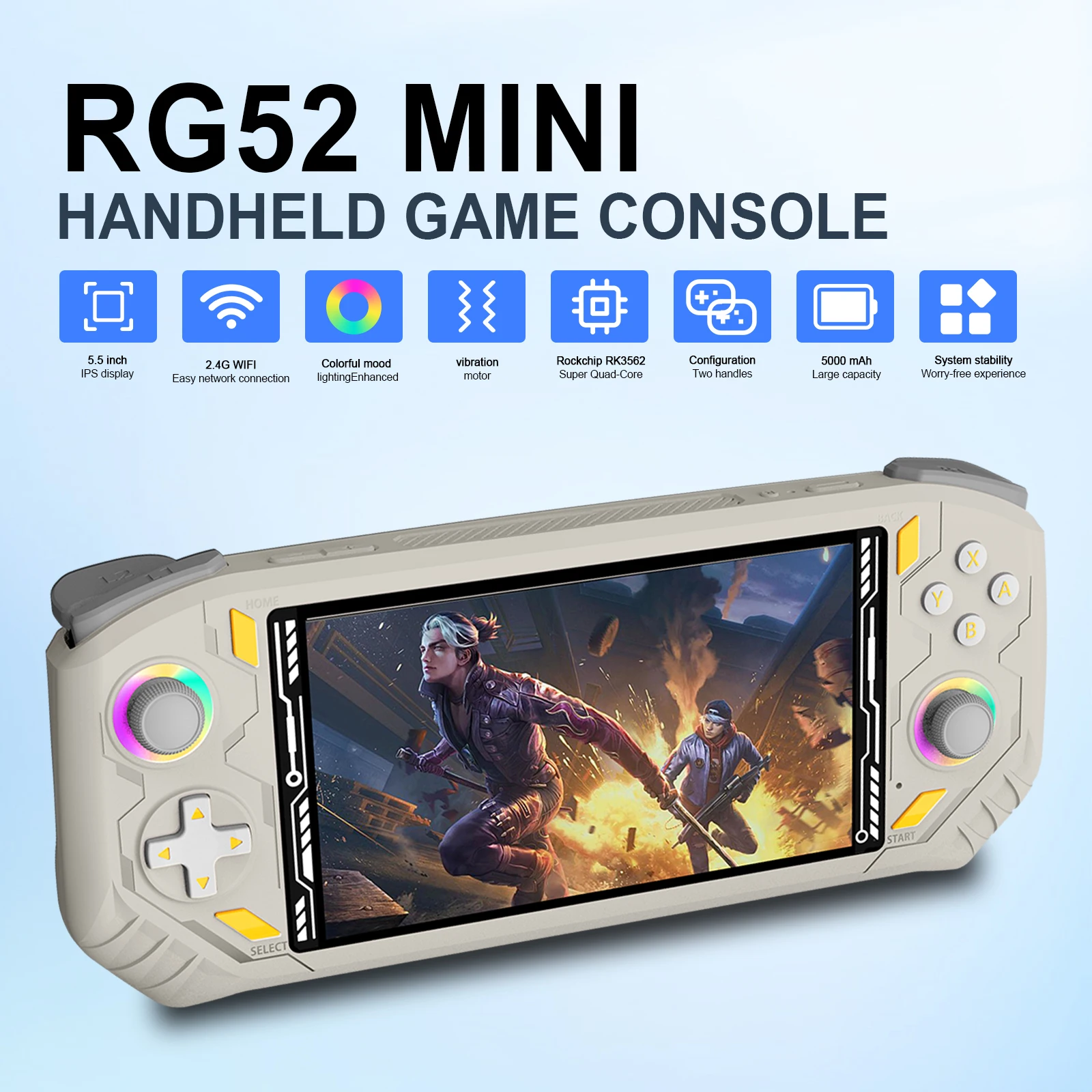 Gaming Console G90 - RG52 MINI Handheld Game Console Support