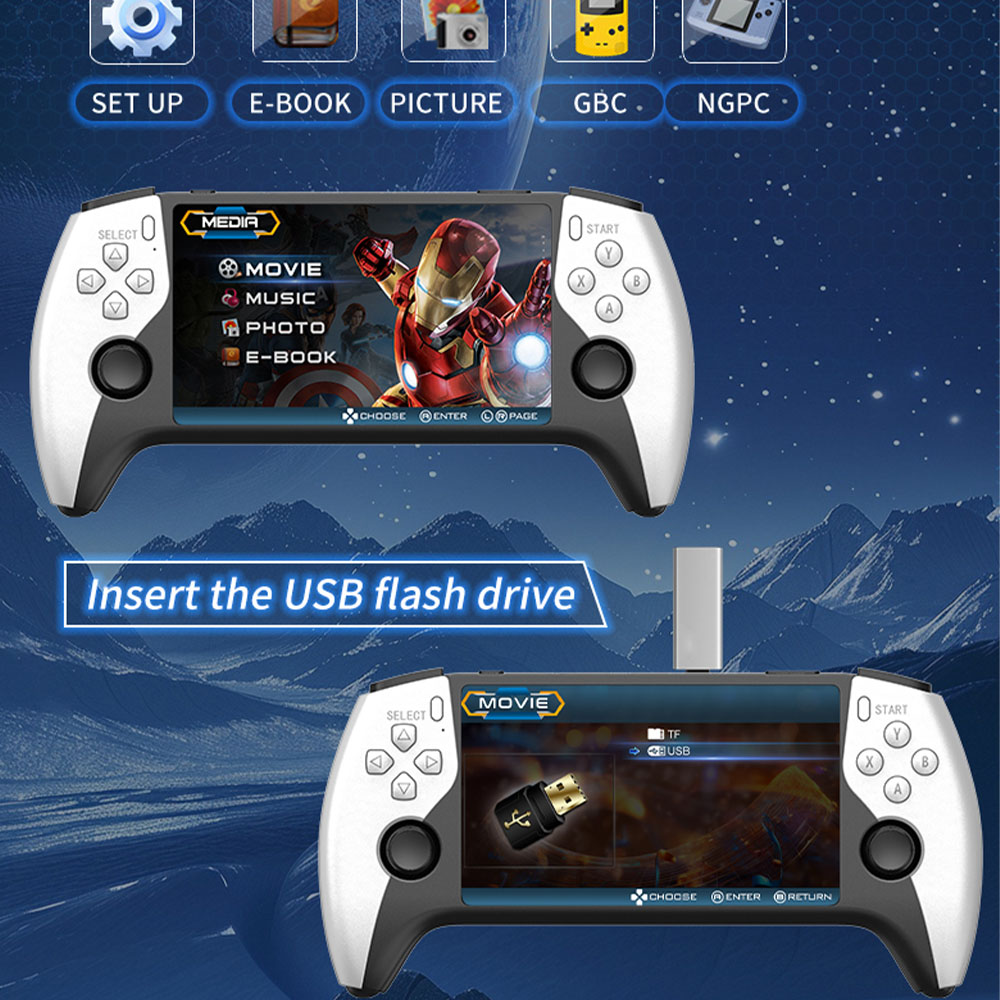 2026 New SF3500 5 Inch Handhel - огляд і ціна Gaming Console G90