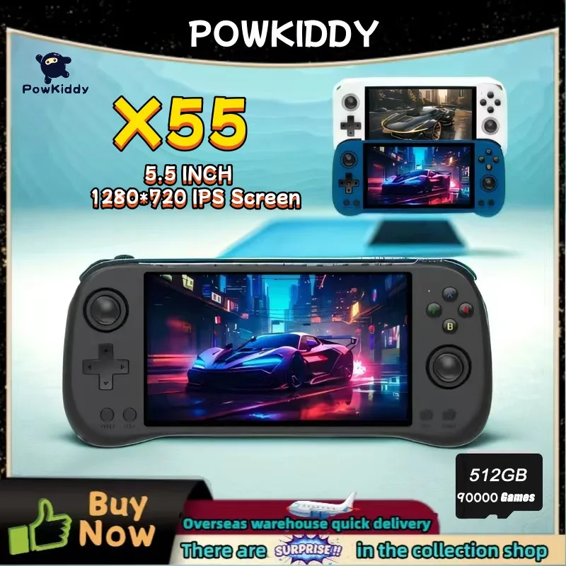 POWKIDDY X55 Handheld Game Con - огляд і ціна Gaming Console G90