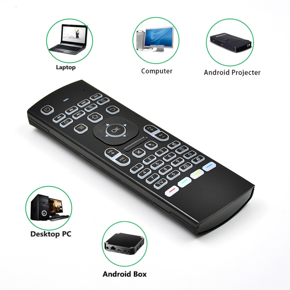 MX3 Backlight Air Mouse Remote - огляд і ціна Gaming Console For Android Tv