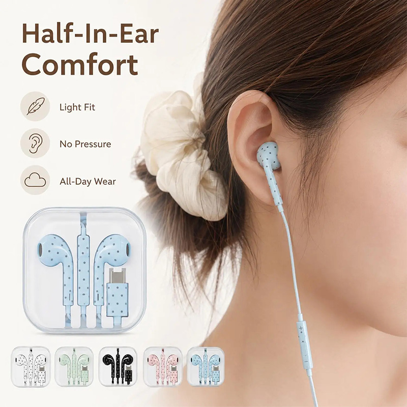 Cute Polka-dot Star Type C Ear - огляд і ціна Headset Gaming Console