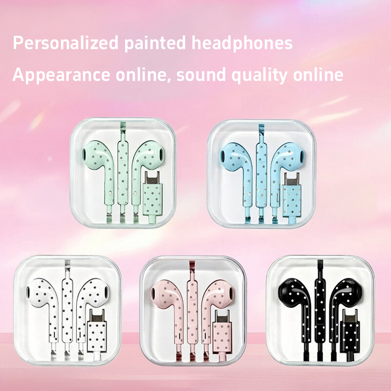 Cute Polka-dot Star Type C Ear - огляд і ціна Headset Gaming Console