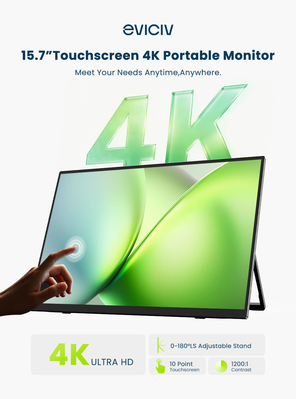 EVICIV 4K Portable Monitor 10- - огляд і ціна Gaming Console Portable Pc